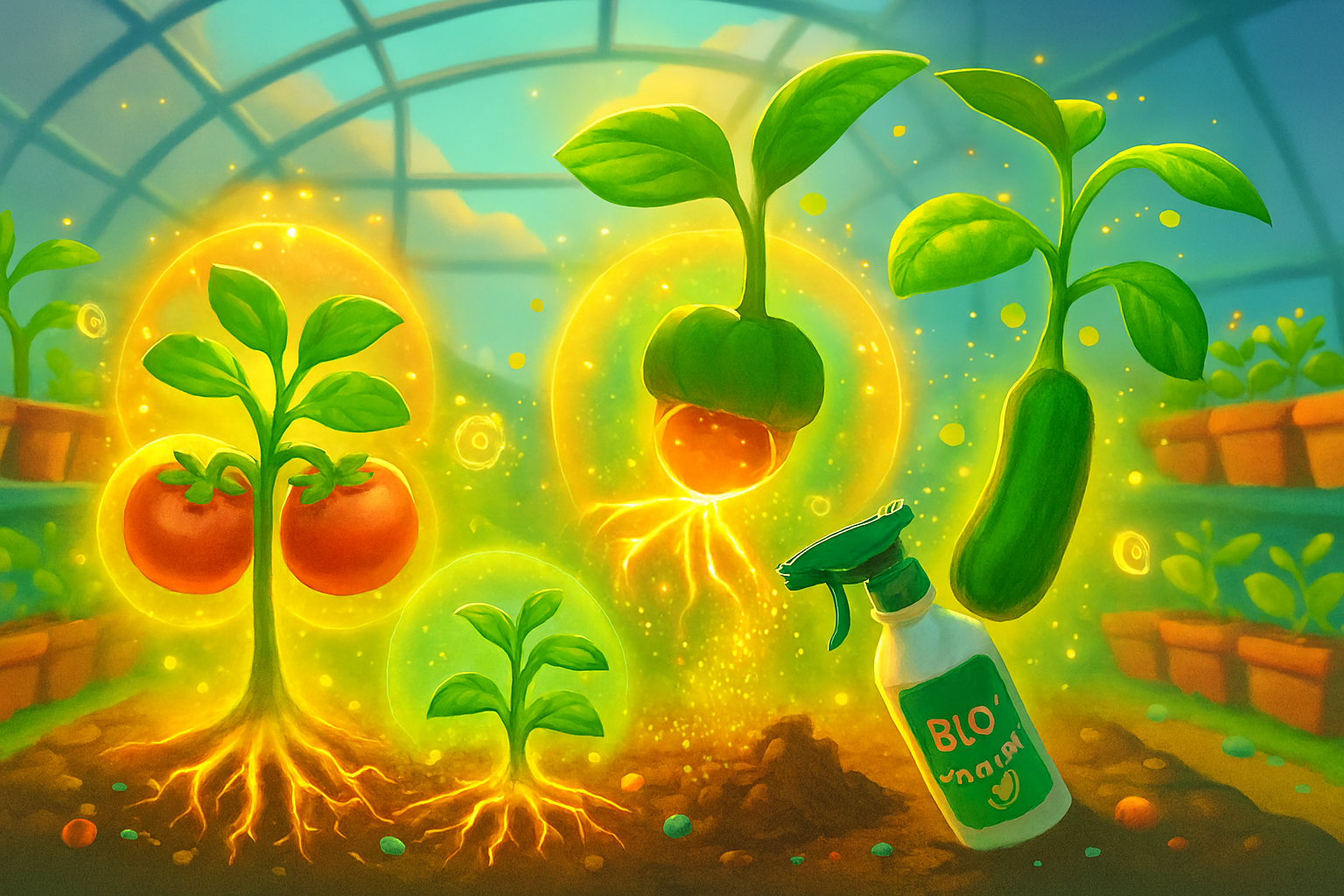 معرفی راهکارهای علمی و محصولات برند حیات سبز سبحان برای تقویت ریشه و انتقال موفق نشاء به گلخانه.