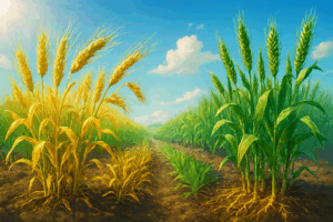 علائم کمبود نیتروژن در گندم و جو: تشخیص و راهکار درمانی