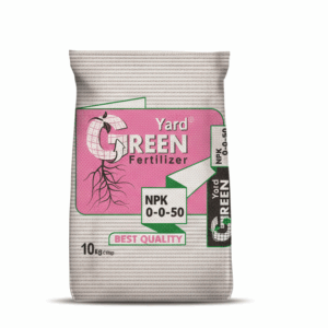 سولفات پتاسیم یارد گرین 0-0-50 + 17.5S – کود پتاسه بدون کلر برای محصولات حساس