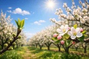 تقویت جوانه‌زنی و افزایش تعداد گل در درختان میوه