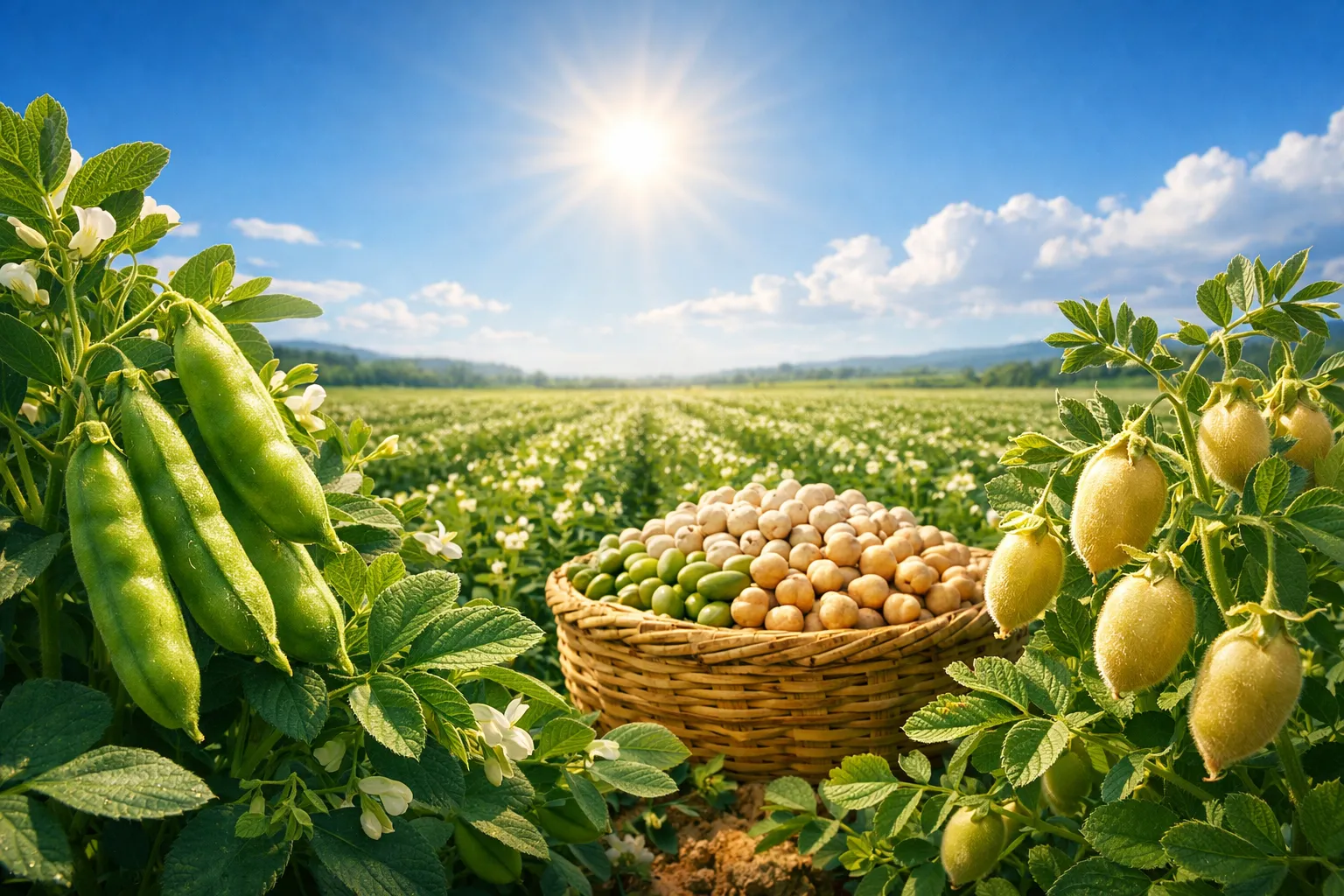 برنامه غذایی حبوبات جهت افزایش غلاف‌بندی و عملکرد