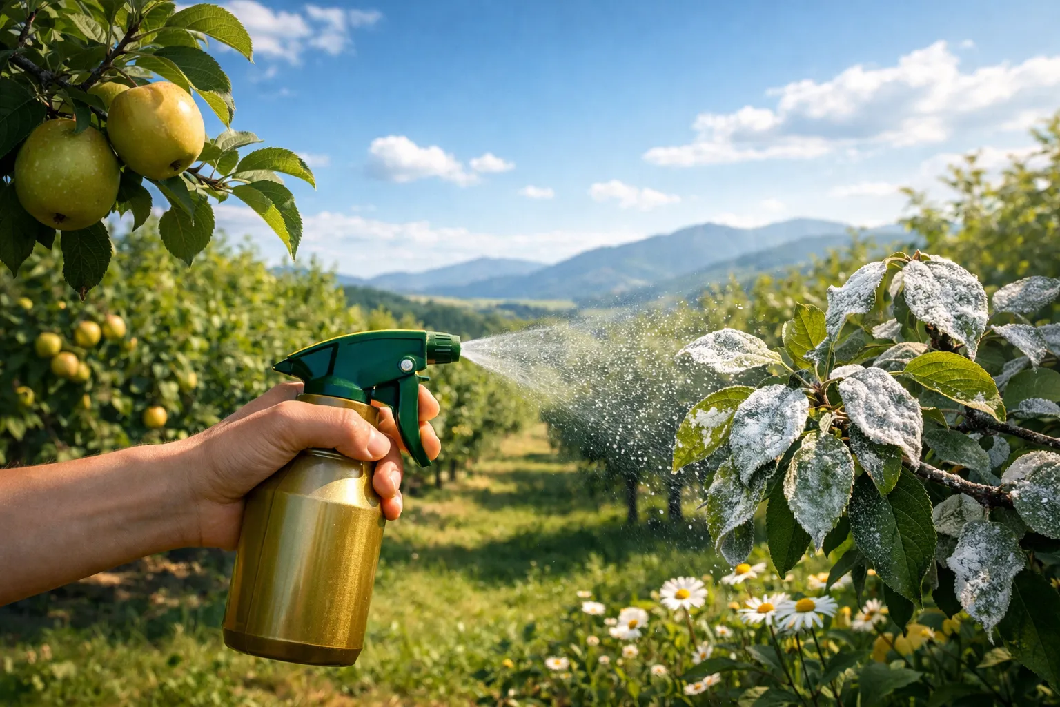 کنترل سفیدک پودری در محصولات باغی