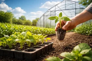 راهنمای کامل تقویت ریشه برای انتقال موفق نشاء به گلخانه