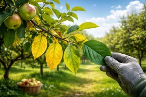 علائم کمبود آهن در درختان میوه: تشخیص و درمان سریع زردبرگی