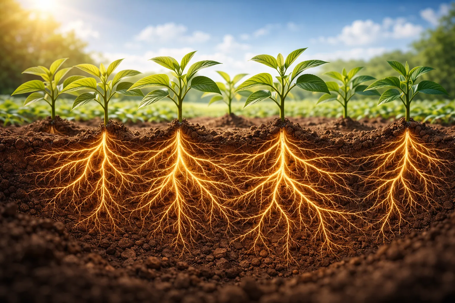 نقش فسفر در تقویت ریشه گیاهان